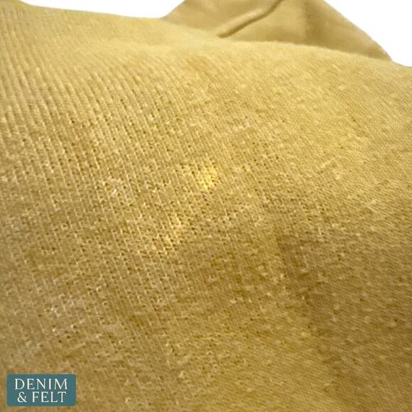 Aviator Nation Aspen Zip Hoodie Mustard Yellow Striped Sleeves Size Large RARE!! - Picture 14 of 15